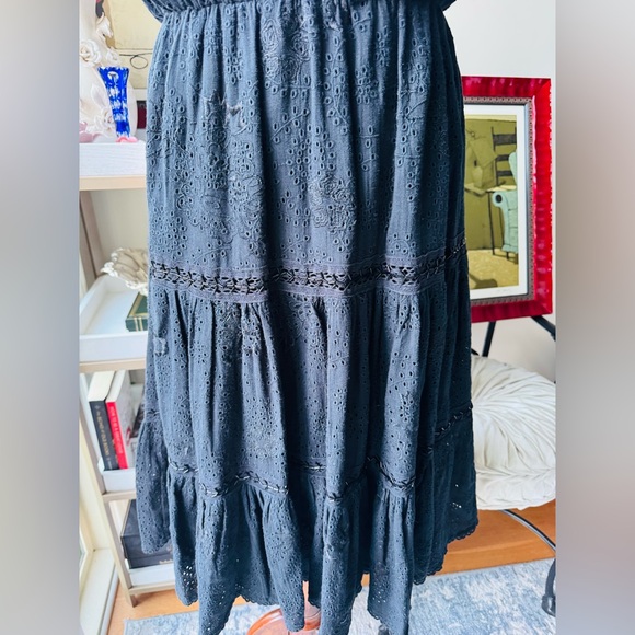 NWT Love Sam Elegant Black Midi Dress - Picture 3 of 9